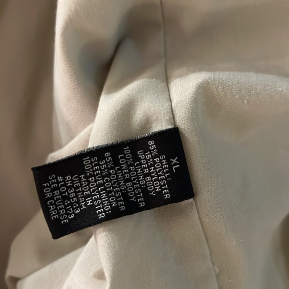Izod Size XL Zipup Cream Jacket - Picture 14 of 14